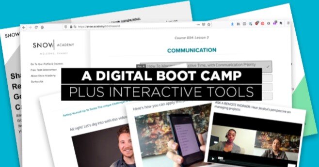 Remote Work Online Training — Snow Academy